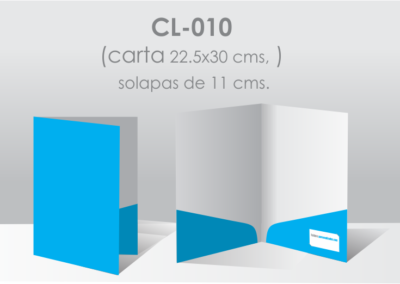 Folder modelo CL 010
